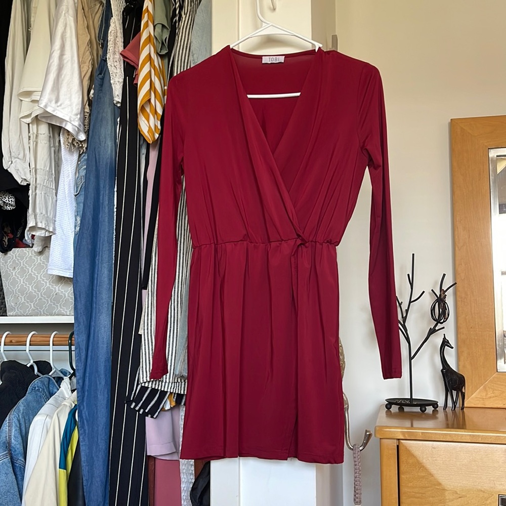 New Long sleeve red Toni dress!